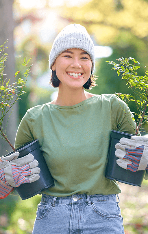 Women with plants